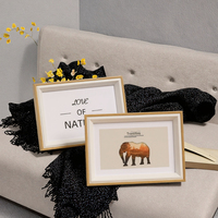 IELE MDF Bilderrahmen 4x6 5x7 12x18 Klappspiegel Klassisch Kreativ Wohndekor Geschenk Anpassbares Logo 2-Farben UV-Druck