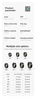 Anneau intelligent R11, étanche IP68, écran AMOLED, contrôle par application, fréquence cardiaque, suivi du sommeil, moniteur de santé, comptage des calories, suivi de la forme physique, suivi sportif