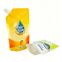 Sachet Doypack 250ml 500ml pour détergent liquide, en plastique PET/PE, anti-humidité, avec bec verseur pour emballage de lessive