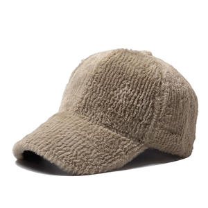 Gorra de Béisbol Afelpada de Invierno para Hombre y Mujer, Gorra de Felpa Suave Ajustable, Gorra Deportiva para Clima Frío - Product Image 6