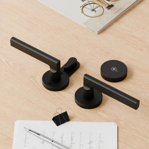 Bền chống trộm thông minh trượt cửa gỗ khóa và xử lý trong nhà Key mở khóa với thép và thép không gỉ tùy chọn cửa - Product Image 1