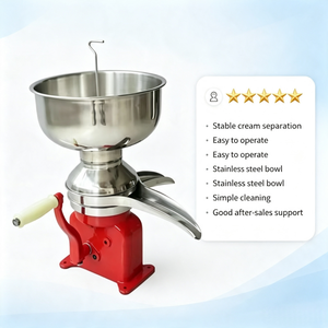 Séparateur de crème à manivelle, écrémeuse manuelle en acier inoxydable pour petites exploitations laitières et transformation laitière <span class=keywords><strong>familiale</strong></span> - Product Image 5