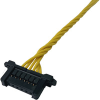 HRS DF51K SignalBee غلاف بقفل مركزي بخطوة 2.0 مم، صف واحد 2-6P + صف مزدوج 4-30P، 3 أمبير UL1061 22AWG 300 فولت، ضفيرة أسلاك مخصصة