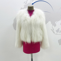 Veste en fourrure de raton laveur véritable de qualité supérieure, manteau court élégant pour femmes