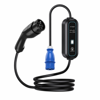 Chargeur EV portable 32A 7KW, chargeur de voiture électrique portable, version domestique, chargeur de véhicule à énergie nouvelle portable, indice de protection IP55, OEM ODM
