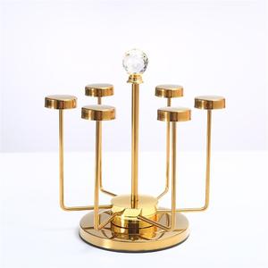 Étagère de rangement rotative en acier inoxydable pour tasses, support mural de cuisine, égouttoir moderne et portable - Product Image 1