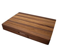 Couteaux à steak en acier inoxydable 6 pièces avec poignées en bois de pakawood mixte, couteaux à steak de 5 "dans un coffre en bois (lot de 6)