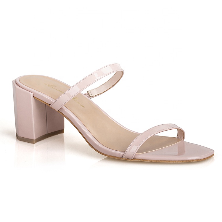 Летние модные сандалии на высоком массивном каблуке с ремешками женские сандалии с перекрестными ремешками