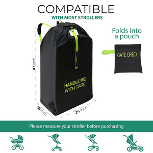 Bền chịu nước cao cấp Xe đẩy Lớn Túi du lịch cho máy bay, lớn đơn/đôi/Chạy Bộ xe đẩy du lịch mang theo túi - Product Image 3