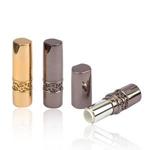 Esclusivo Astuccio Vuoto per Rossetto in Stile Retrò <span class=keywords><strong>Vintage</strong></span>, Confezione Lussuosa in Metallo Dorato - Product Image 1