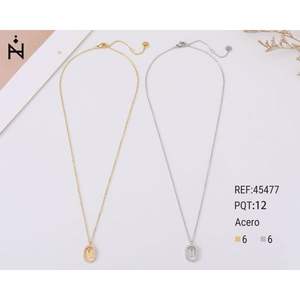 Collana con ciondolo a forma di lettera U Ziying 10x15 cm in acciaio con catena oro e argento, gioielli minimalisti di alta qualità - Product Image 1