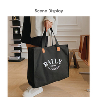 Sac fourre-tout en toile de coton pour femmes à la mode avec fermeture à glissière sac à bandoulière à sangle unique avec doublure et fermeture en coton pour enseignants