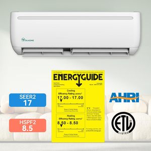 YITAHOME 12000 BTU 17SEER2 Mini Split, Sistema de Aire Acondicionado con Bomba de Calor sin Ductos, 208/230V, YITAHOME 12000 BTU 17SEER2 Mini Split A - Product Image 3