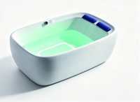 Baignoire de massage à remous en acrylique pour intérieur, bain à remous hydrothérapeutique avec lumière LED pour la maison, l'hôtel, la villa, la salle de bain