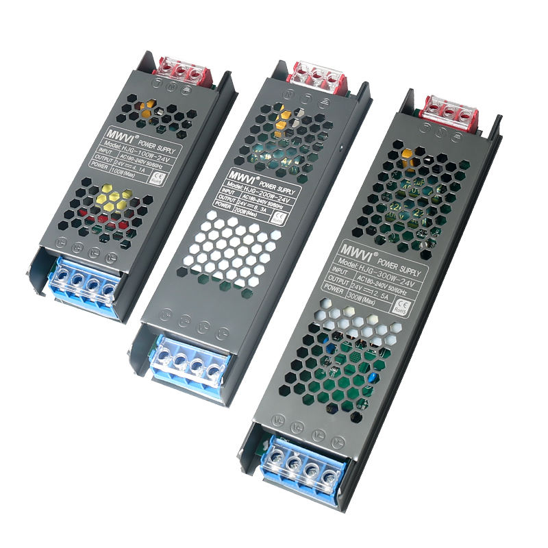 12V 24V LED Light Strip Power Supply AC DC Switching with Constant Voltage 60W-400W Range for 240V 220V 230V Input