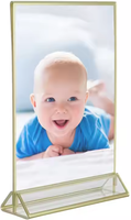 Présentoir personnalisé présentoir acrylique transparent affichage carte de visite conception bricolage cadre photo présentoir pour anniversaire