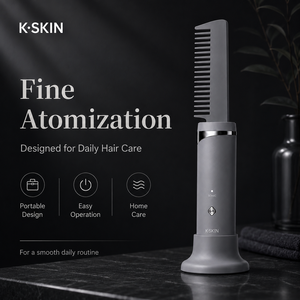 K-SKIN Smart Hair Growth Device, Ultrasonic Atomization Scalp Massage <b>Brush</b> Deep Nutrient Penetration Anti Frizz <b>Smooth</b> Hair - Product Image 6