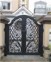 Portes modernes en fer forgé, modèles de portails automatiques électriques en acier, conception de portail avant, sécurité, sécurité, portail en fer pour villa