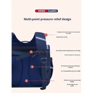 <span class=keywords><strong>Mochila</strong></span> Horizontal Estilo Británico Personalizable con Logotipo, Ultraligera y Duradera, de Nailon Oxford y Poliéster con Dibujos Animados para Primaria - Product Image 6