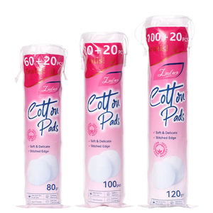LMLTOP 80/100/120 pièces Tampons de <span class=keywords><strong>coton</strong></span> non tissé à tissage uni pour démaquillage, compresses humides, multi-usages, sans peluches, tampons de <span class=keywords><strong>coton</strong></span> pur V04-V06 - Product Image 1