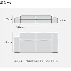Sofá Modular Minimalista Estilo Bloque de Tofu en Forma de L con Relleno de Espuma Reversible para Sala de Estar - Product Image 6