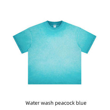 Water wash peacock blue