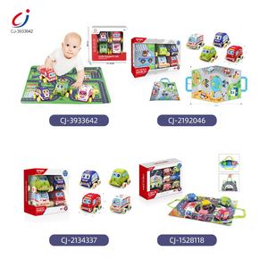 Chengji Vroege Educatieve Cartoon Doek Pullback Auto Baby Kruipen Tapijt Zacht Speelgoed Set Game <span class=keywords><strong>Mat</strong></span> Voor Baby - Product Image 5