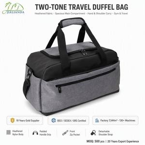 Wholesale Custom Supplier Travel Large Capacity Water Resistant Polyester Duffle Luggage Bag with Zipper for New Design