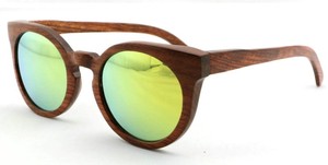Gafas tre personalizadas biểu tượng tùy chỉnh phân cực kính mặt trời unisex men Retro gương chất lượng hàng đầu bằng gỗ Kính mát tre - Product Image 3