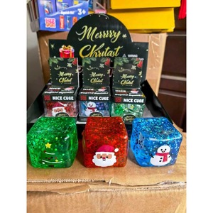 New Arrival NEEDOH Christmas Nice Cube Squishy Santa Snowman Glitter Fidget Toy <b>Stocking</b> Stuffer Holiday Gift for Kids Silicone - Product Image 1