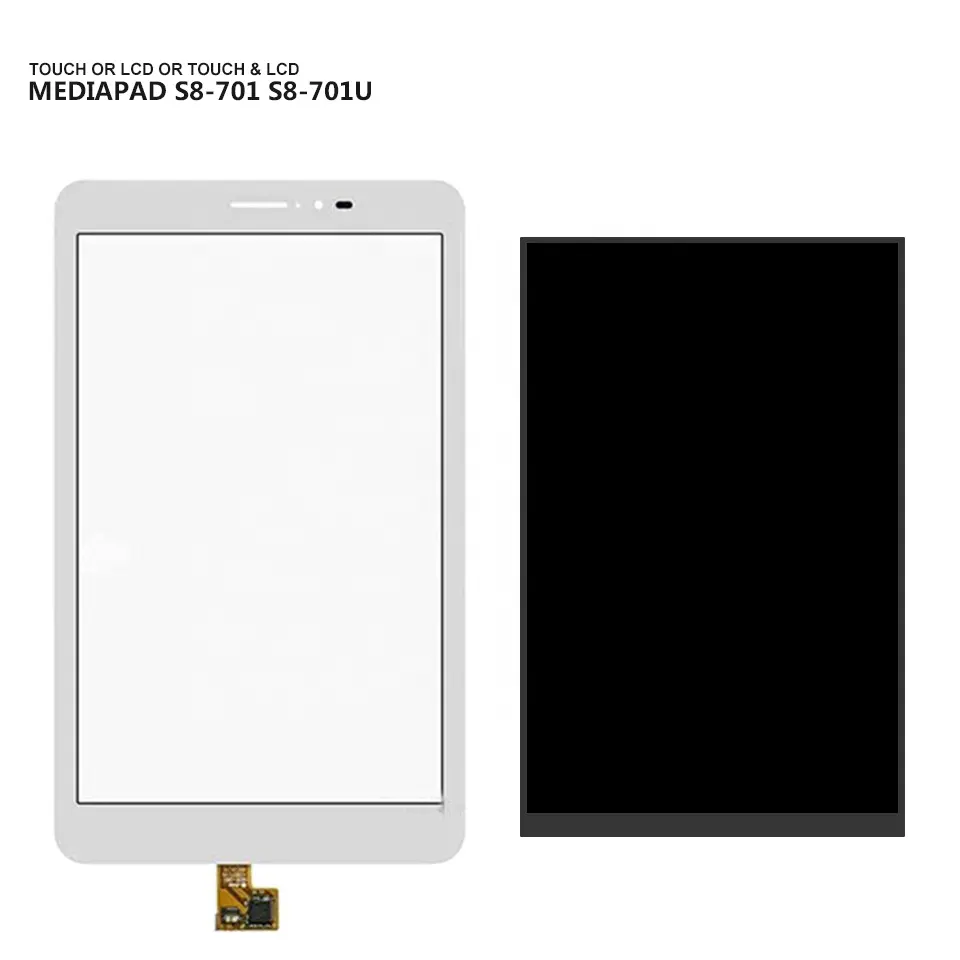 3G Lcds For Huawei Mediapad T1 8.0 S8-701 S8-701U Tablet LCD Display Honor Pad T1 Touch Screen Digitizer Assembly Replacement