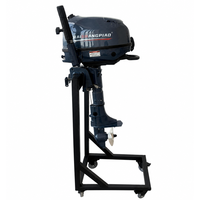 Moteur hors-bord à essence 4 temps refroidi par eau, démarrage manuel, en alliage d'aluminium HSP OEM, système de refroidissement par eau