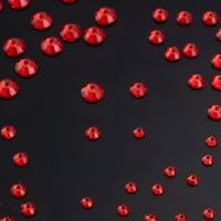 Perles de strass à coudre en résine époxy Siam clair de 5 mm, à dos plat et trou central, pour la fabrication de pendentifs en forme de cœur et la fourniture de composants de bijoux
