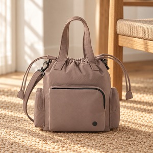 Crinkled Nylon Multi-Way Crossbody Sling <b>Bag</b> Water Resistant Lightweight Multi-Pocket Shoulder Handbag for Women Daily Travel - Product Image 1
