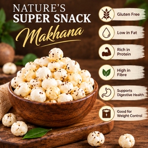 Makhana Natural Seleccionada a Mano, Semillas de Loto Tostadas, Grado de Exportación, Suministro a Granel, Venta al por Mayor - Product Image 5