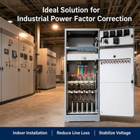 Prix usine Série GGJ 400V 60kvar-420kvar Panneau de correction automatique du facteur de puissance (APFC) Banque de condensateurs pour usine industrielle