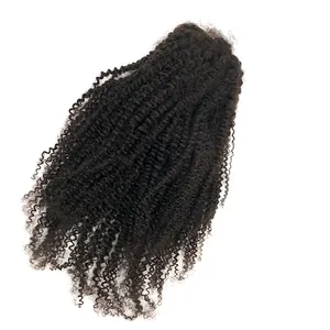 FDshine 2024 hot sale original virgin afro kinky curly hair woman hair full lace wig soft human hair