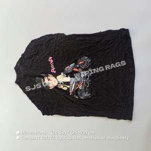 Trapos de tela recuperada de absorción rápida, de colores mixtos, para uso industrial, trapos de camiseta, trapos de algodón para limpieza - Product Image 3