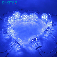 Luces Puntuales Direccionables de Alta Luminosidad de 57 mm y 18 LED, IP67, RGB, DC24V, Controladas por WiFi, de Doble Cara, para Atracciones de Parques de Diversiones