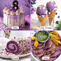 Poudre de Patate Douce Violette Naturelle en Gros, OEM, Instantanée, Déshydratée, Poudre d'Igname Violette UBE