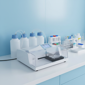 เครื่องล้างไมโครเพลท <span class=keywords><strong>Elisa</strong></span> ได้รับการรับรองมาตรฐาน CE ISO เพื่อความปลอดภัยด้านอาหาร สำหรับการตรวจจับสารพิษในอาหาร สารก่อภูมิแพ้ และเชื้อโรค อุปกรณ์ทดสอบในห้องปฏิบัติการ - Product Image 2