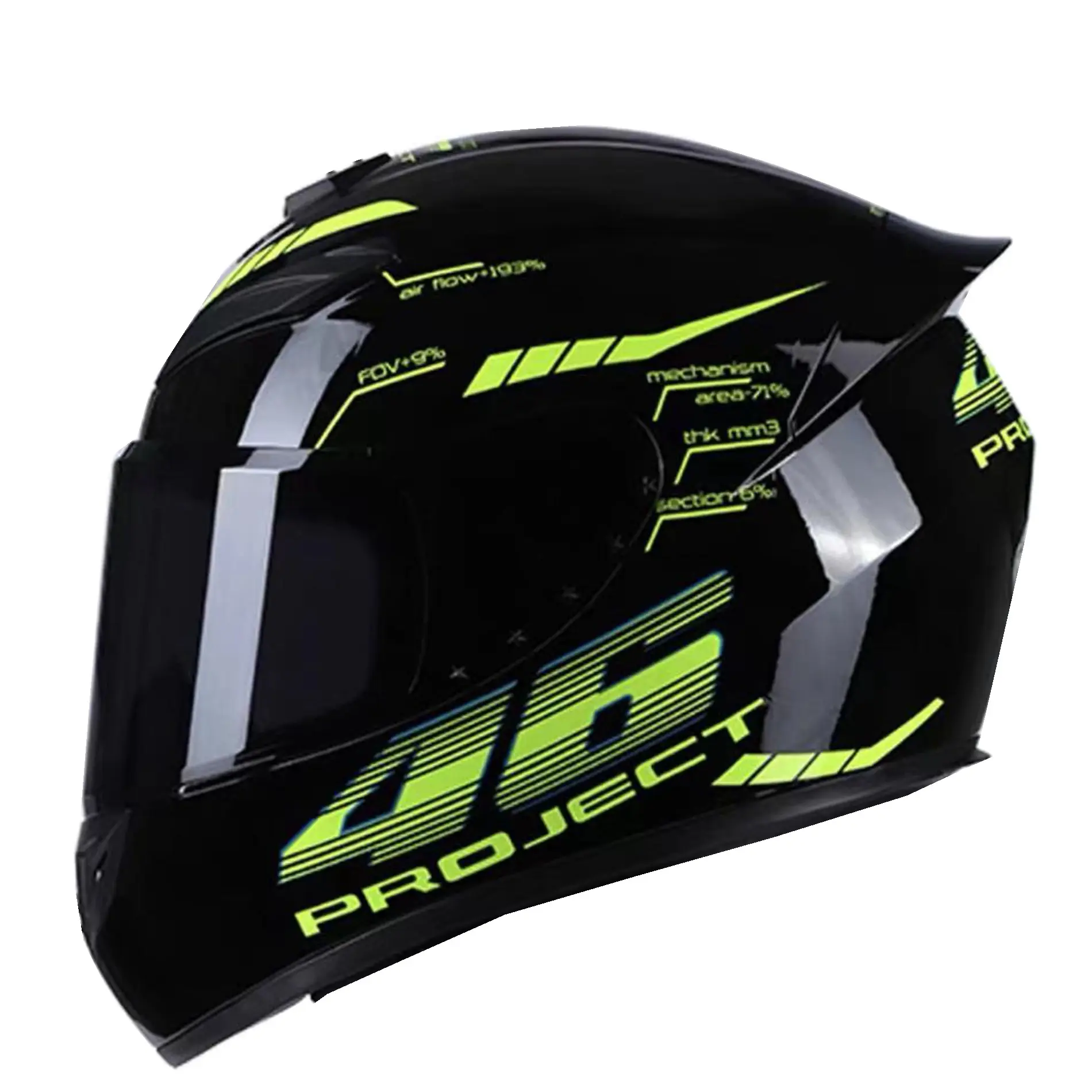 Capacete de motocicleta com pontos certificados, para rosto inteiro, novo estilo, mais vendidos, capacetes de motocicleta personalizados