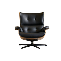 Fauteuil inclinable moderne à dossier haut, pivotant, en cuir souple, pour une relaxation optimale, avec fonction d'inclinaison silencieuse