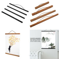 Marco Magnético para Pósteres de Madera de Teca y Pino de 21 cm (8 Pulgadas), Venta al por Mayor, Logotipo Personalizado, Decoración de Pared, Colgador para Lienzos y Cuadros para Decoración del Hogar
