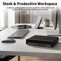Ordinateur de bureau professionnel HP Elite 800 G9 MFF, Intel I5-14500T, 8 Go DDR5, 512 Go SSD, PC de conférence, USB-C, HDMI, Wi-Fi 6E, Windows 11 Pro
