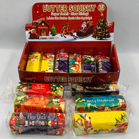 Jouet Squishy Bâton de Beurre de Noël Elonna 4cm Super Doux à Remontée Lente Anti-Stress Sensoriel pour Filles et Garçons