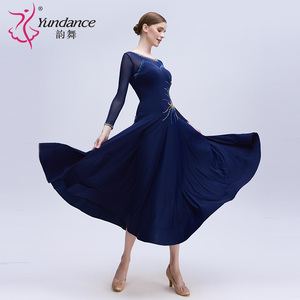 M-24014-1 Custom New International Standard Ballroom <strong>Dance</strong> <strong>Dress</strong> High Quality <strong>Chiffon</strong> Practice Training <strong>Dance</strong> <strong>Dresses</strong> for Sale - Product Image 5