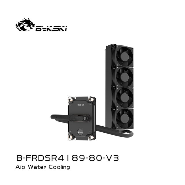 Bykski B-FRDSR-V3 All-in-One Liquid Cooler for 2U Servers 80mm Fans Compatible with 4189/4677/SP5/SP3 Made in China