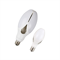 Bohlam LED SMD Bentuk Olive E27 30W-80W AC220-240V CRI80 20000 Jam Lampu Taman Luar Ruangan 3000K/4000K/6500K 3000 Lumens