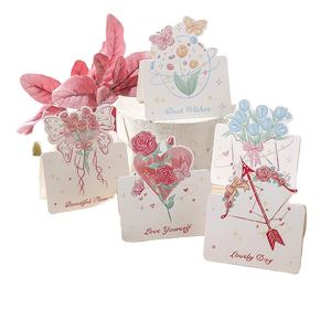 Venta caliente <span class=keywords><strong>Feliz</strong></span> Día de San Valentín Día DE LA MADRE Flor Regalo de felicitación Tarjeta de mensaje - Product Image 1